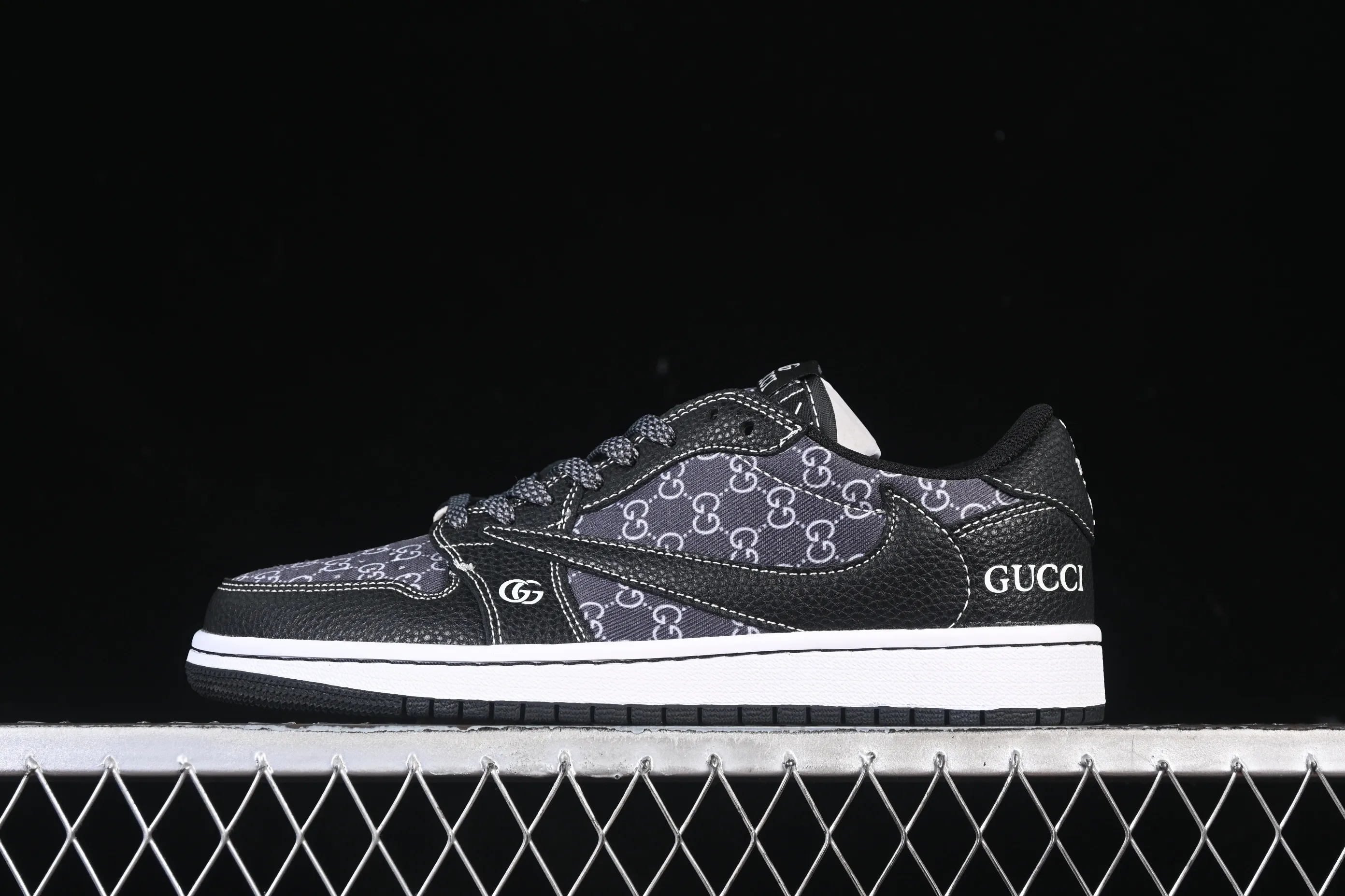 All categories Air Jordan Jordan series basketball shoes Air Jordan 1 Low High-end customized low-top sneakers Travis Scott x Fragment Design x Air Jordan 1 Low OG SP AJ1 Joe 1 Gucci joint black pebbles low-top cultural casual sneakers DZ5899-002